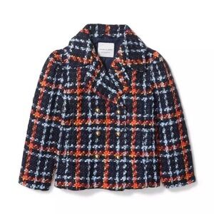 Janie & Jack Merchant Marien Plaid Boucle Jacket 10-12